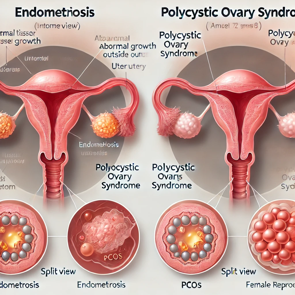 Problémy spojené s endometriózou a syndromem polycystických ovarií
